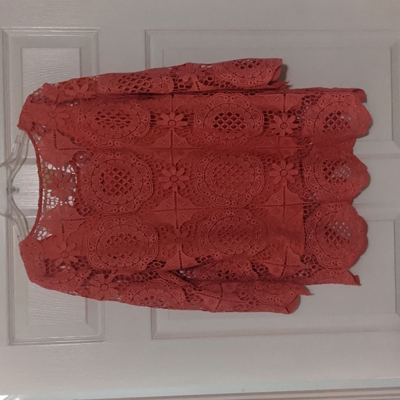 Ruby Rd Lace Top L - Picture 2 of 3